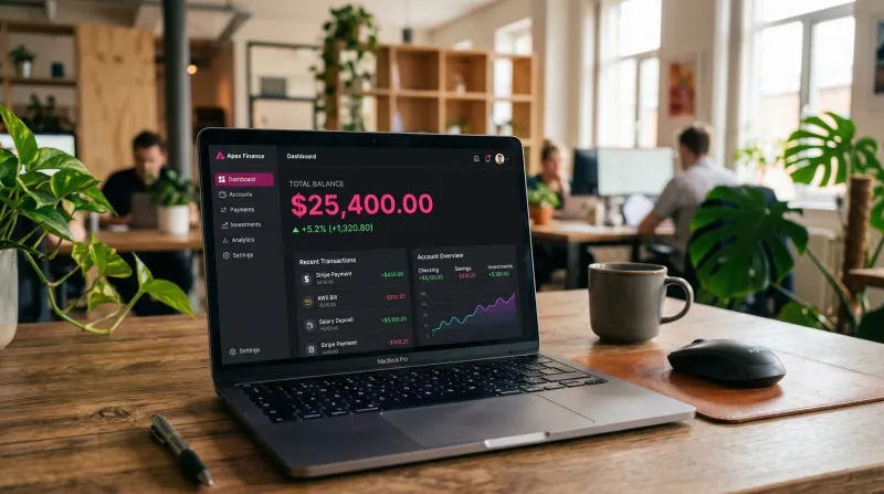 FITAL Dashboard demo: saldo, conversiones, impuestos, tarjetas
